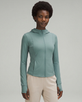 Pocketed Zip-Up Hooded Jacket