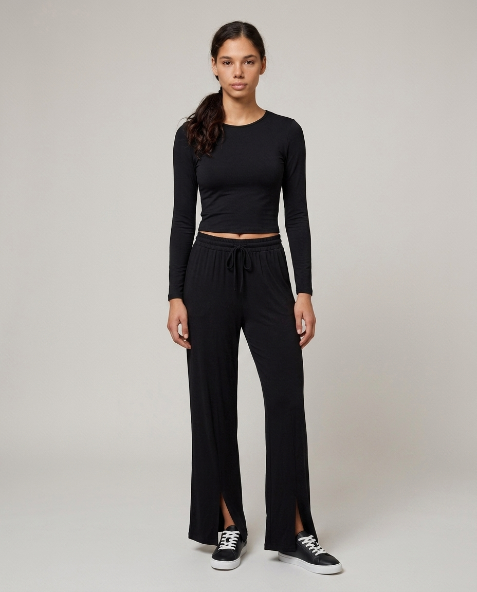 Split Hem Modal Lounge Pants (Long Pants)