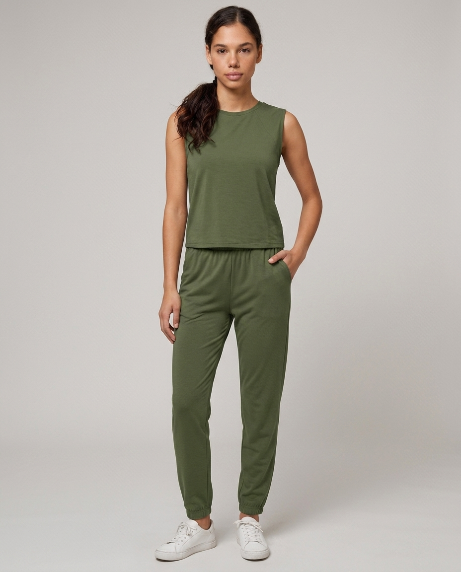Sleeveless Top and Joggers Set