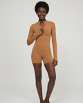 Half Zip Long Sleeve Active Romper
