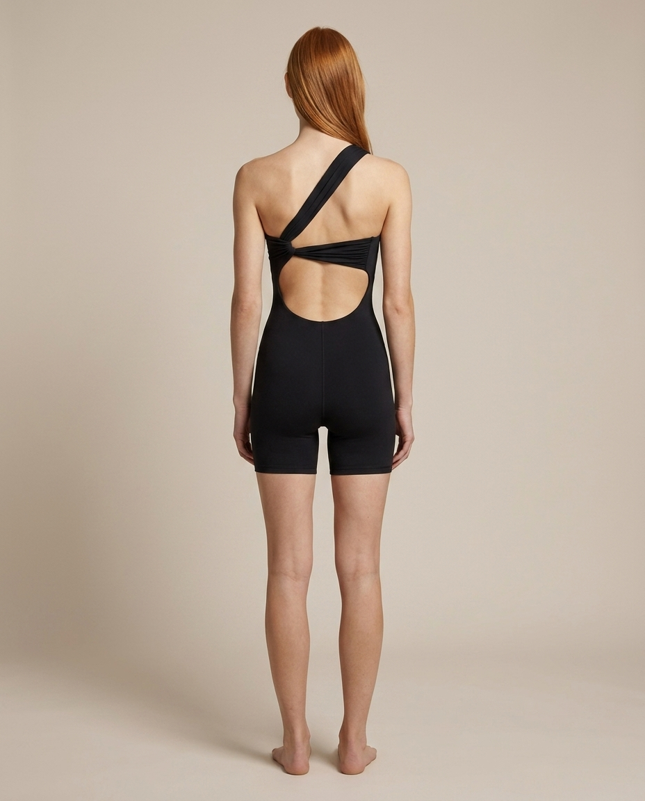 Single Shoulder Active Romper