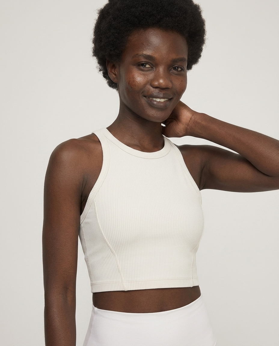 Millennia Wide Strap Cropped Sport Tank