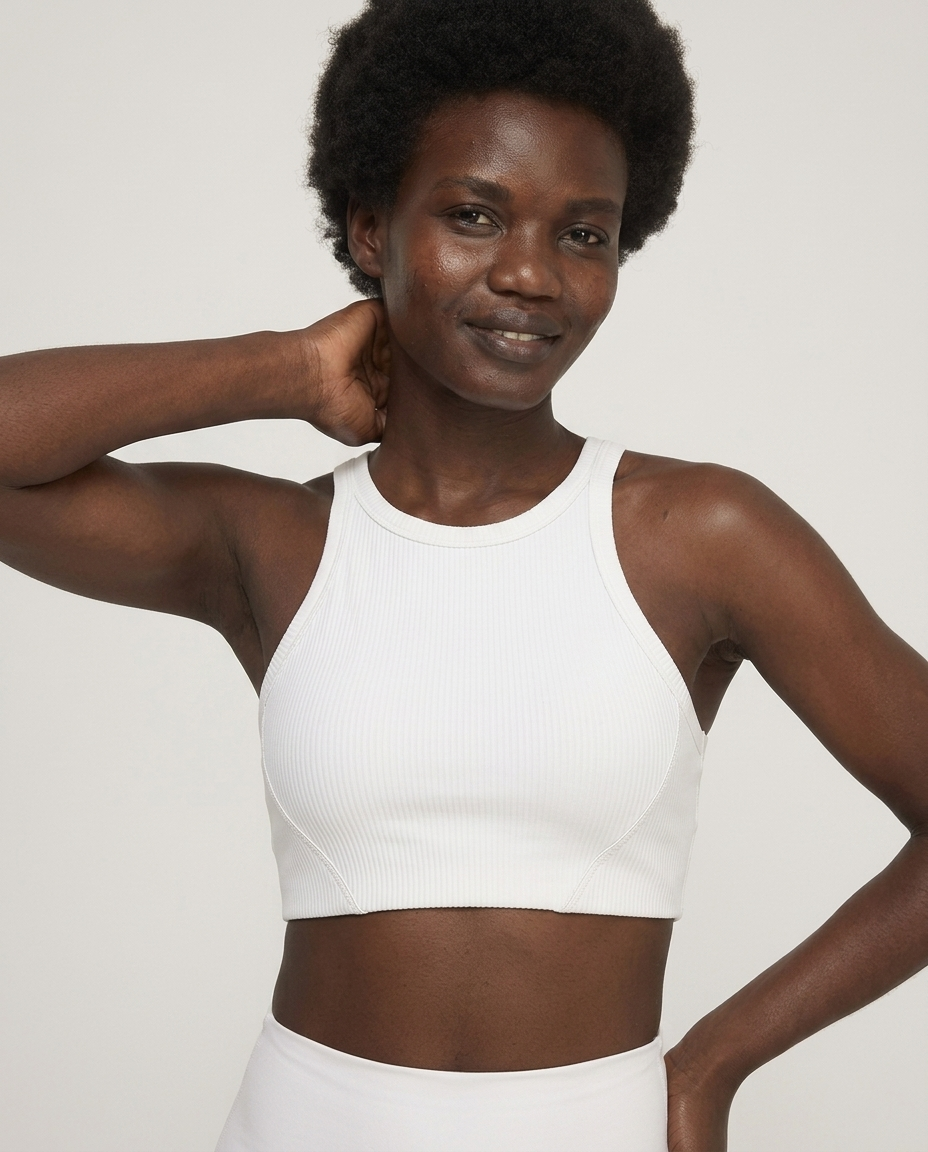 Millennia Wide Strap Cropped Sport Tank